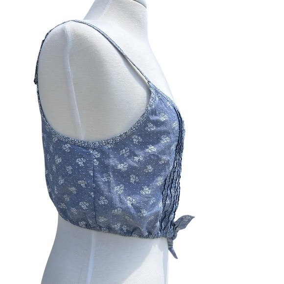 Abercrombie & Fitch Blue Floral Camisole - Picture 6 of 14
